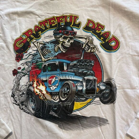 Grateful Dead Shirt Liquid Blue White Long Sleeve Graphic Large - Picture 2 of 4